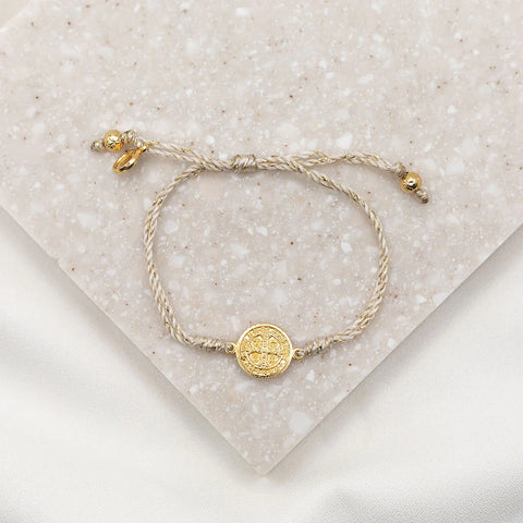 Serenity Blessing Bracelet- Metallic Gold