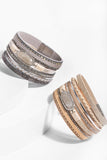 Reno Resin Stone Leather Bracelet