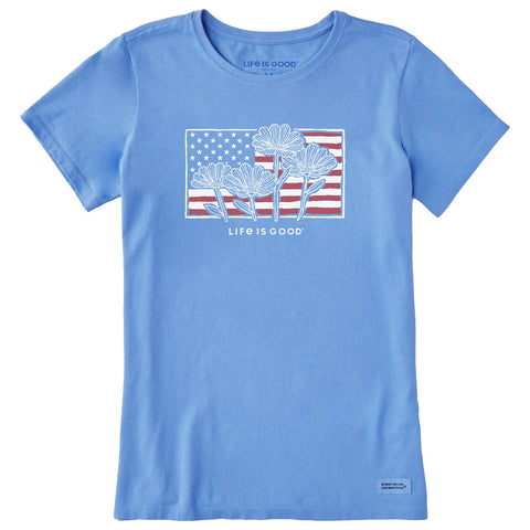 Women's Flower Flag Short Sleeve Tee
