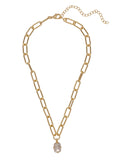 Nia Pendant Necklace-Crystal