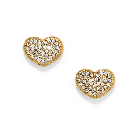 Illumina Celeste Heart Post Earrings in Gold