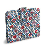 Small Tab Wallet- Bias Mini Vines Ribbons in Cotton Gabardine