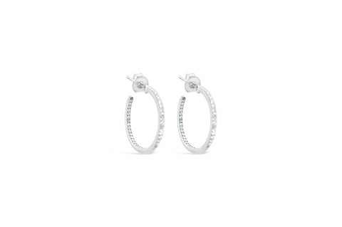 Inside Out Hoop- Silver
