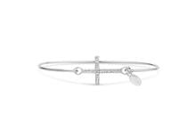 Stia Pavé Icon Bracelet Cross