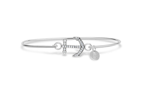 Stia by the Sea Pavé Anchor Bracelet