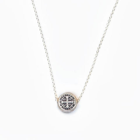 Benedictine Dainty Necklace - Silver
