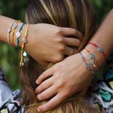 Breathe Blessing Bracelet Pink/Silver