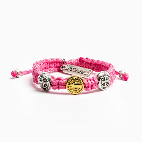 Blessing for Kids Benedictine Blessing Bracelet - Pink