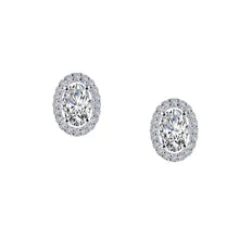 Lafonn Halo Oval Stud Earrings