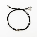 Filled by Faith Bracelet Black/Silver