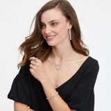 Twinkle Floating Heart Necklace