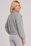 Soft Bomber Jacket in Gray