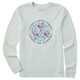 Women's Crafty Three Little Birds Long Sleeve Crusher Tee