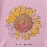 Women's Hello Sunshine Sunflower Long Sleeve Crusher-LITE Vee
