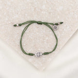 Breathe Blessing Bracelet- Olive/Silver