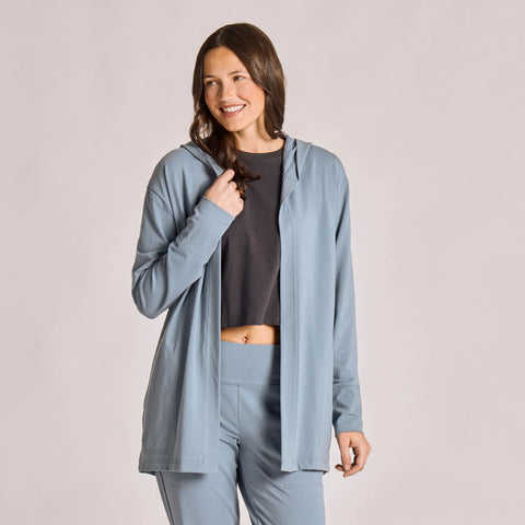 Women's Solid Crusher-FLEX Cardigan