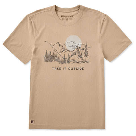 Men's Take it Outside Sunset Short Sleeve Crusher Tee