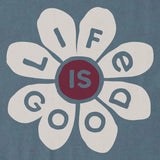 Women's Life is Good Daisy Petals Short Sleeve Crusher Tee