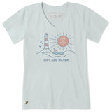 Women's Just Add Water Vista Short Sleeve Crusher Vee