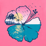 Women's Hibiscus Coastline Short Sleeve Vee