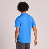 Men's Clean Stacked Branding Short Sleeve Sun Crusher Polo