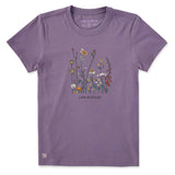 Women's Realaxed Wildflowers Short Sleeve Tee