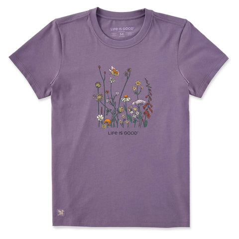 Women's Realaxed Wildflowers Short Sleeve Tee