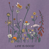 Women's Realaxed Wildflowers Short Sleeve Tee