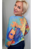 Long Sleeve Lightweight Sweater Multicolor