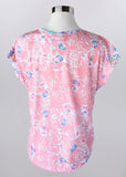Short Sleeve Paisley Top