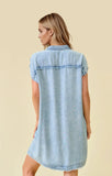 Tencel Denim Short Sleeve Dress