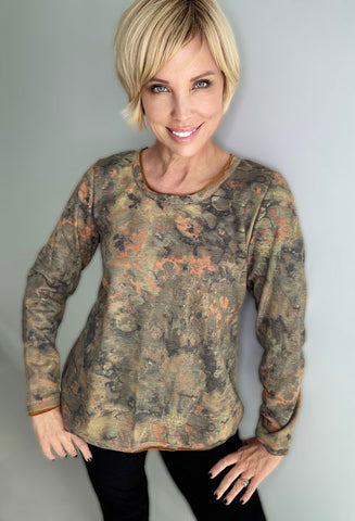 Layered Look Pullover Shirt