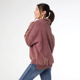 Vintage Antique Wash Sweatshirt in Burgundy