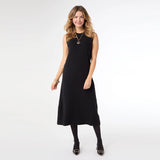 Sleeveless Sweater Dress in Black
