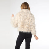 Gianna Faux Fur Jacket in Natural