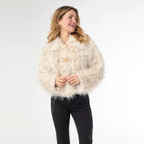 Gianna Faux Fur Jacket in Natural