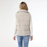 Corduroy Down Filled Vest in Gray