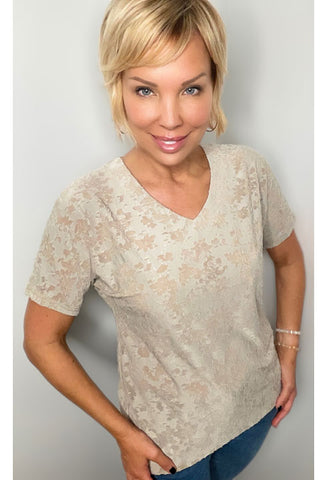 SS Burnout T Shirt Tan