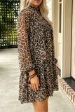 Spotted And Chic Leopard Mini Dress