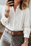 Boho Embroidered Button Front Blouse