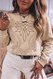 Western Embroidery Sweatshirt