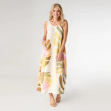 Tank Dress with Pockets in Mixed Sorbet