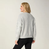 Embellished Sequin Ribbon Sweater