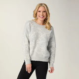 Embellished Sequin Ribbon Sweater