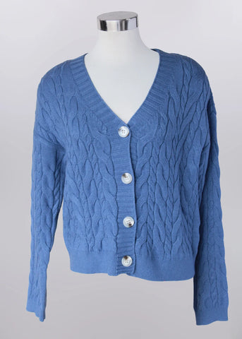 Knit Cardigan in Blue