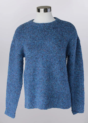 Pullover Knit Sweater in Blue