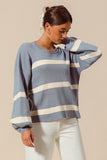 Wide Stripe Sweater Pullover
