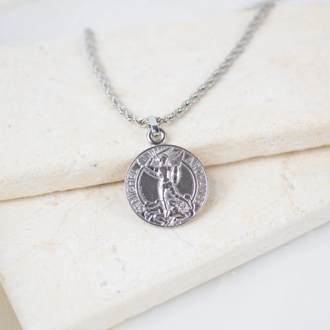 Archangel Michael Guardian Angel Necklace