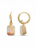 Octavia Aurora Borealis Huggie Earrings in Bright Gold
