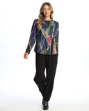 FRENCH BRUSHED ROUND NECK LONG SLEEVE TOP